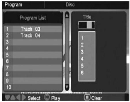 BRANDT BDVD1291 - Utilisation de la programmation pour la lecture de CD-DA, VCD et DVD - 2