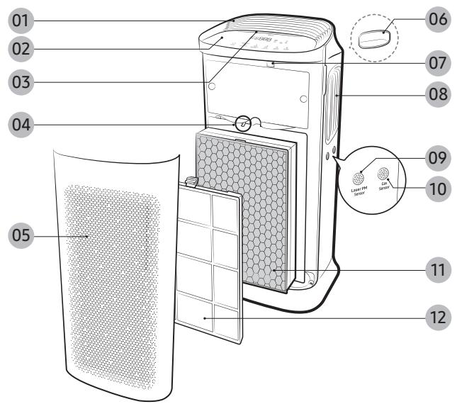 SAMSUNG AX60R5080WD - Façade - 1