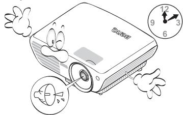 BENQ W1350 - Consignes de sécurité (suite) - 2