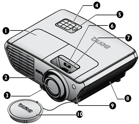 BENQ W1350 - Face avant / supérieure - 1