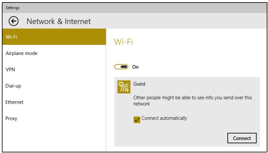 BUREAUASPIRE C24 865-005 - Vous verrez une liste des réseaux sans fil disponibles. Sélectionnez celui que vous souhaitez utiliser. - 4