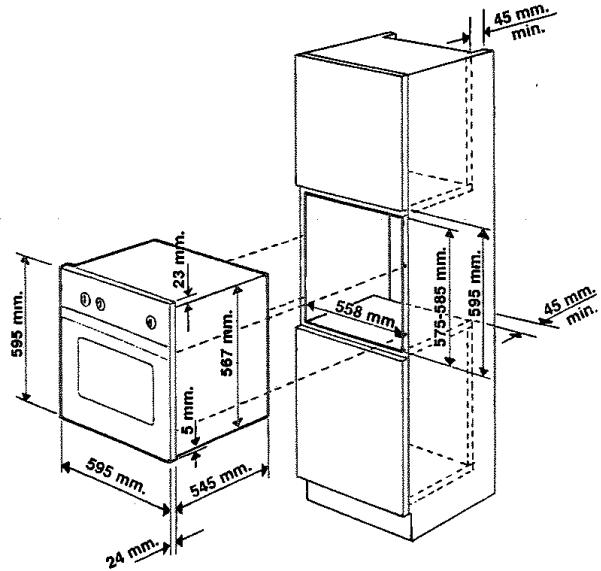 ARISTON FB 970 C.2 BK - Installation des jours à encastrer - 2