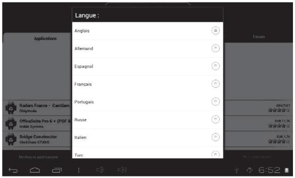 LEXIBOOK MFC195FRY - - Changer la langue du lexibook® market - 3