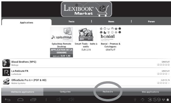 LEXIBOOK MFC195FRY - - Rechercher des applications sur le lexibook® market - 2
