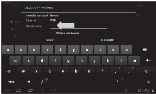 LEXIBOOK MFC195FRY - Comment activer la fonction wifi de la tablette - 7