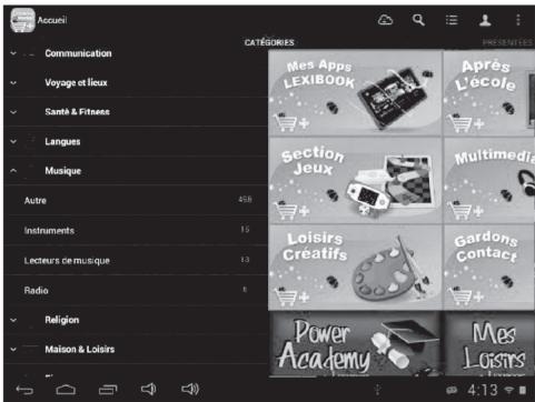 LEXIBOOK MFC195FRY - - Rechercher des applications sur le lexibook® market premium - 1