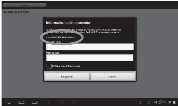 LEXIBOOK MFC195FRY - Sélectionne « je souhaite m'inscrire - 1