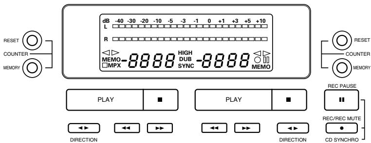 DENON DRW-695 - Attention: - 1