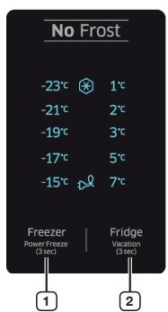 SAMSUNG RB34J3515S9 - UTILISATION DU PANNEAU DE COMMANDE - 4