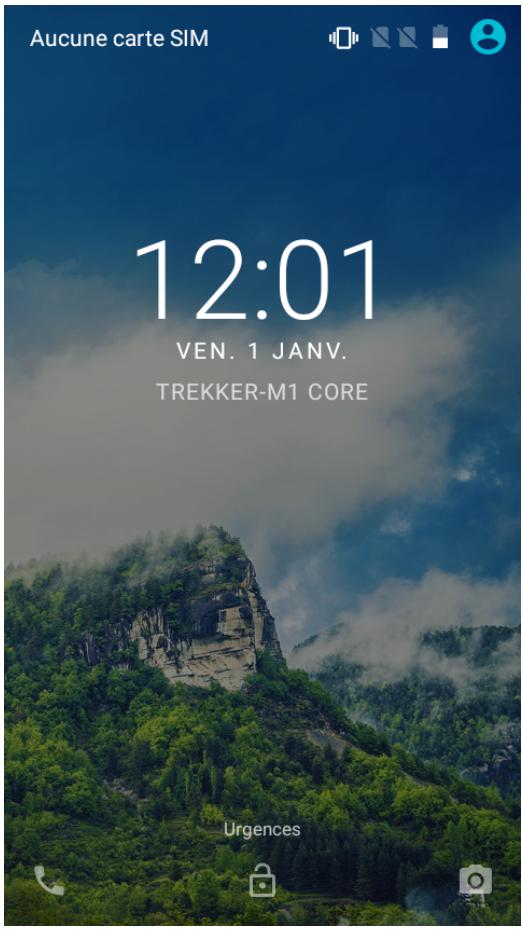 CROSSCALL TRERRER M1 CORE NOIR - Déverrouillage de l'écran - 1