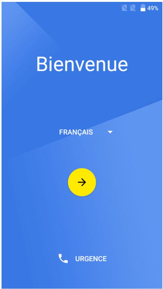 CROSSCALL TRERRER M1 CORE NOIR - Configuration de votre téléphone au démarrage - 1