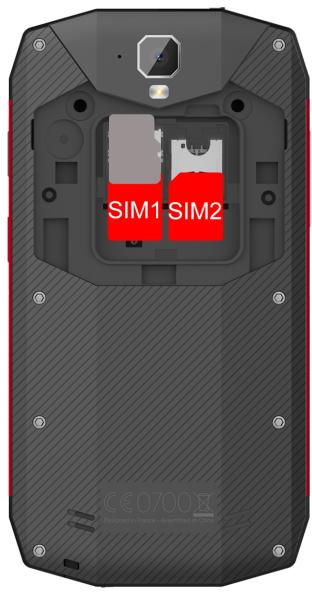 CROSSCALL TRERRER M1 CORE NOIR - Insertion de la carte SIM - 1