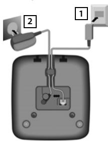 GIGASET E560 - Raccordement de la base - 1