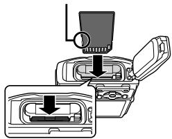 OLYMPUS KiT TG-830 - Insertion et retrait de la batterie et de la carte (disponible dans le commerce) - 3