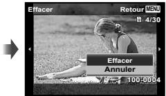 OLYMPUS KiT TG-830 - Affichez l'image à supprimer et appuyez sur  (II). - 2