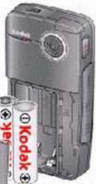 KODAK ZX1ROSE - Chargement et insertion des piles/batteries - 3