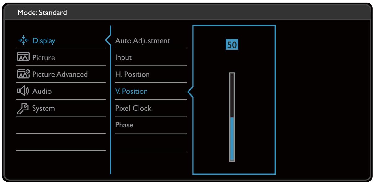 BENO GC2870H - Menu d'affichage - 1