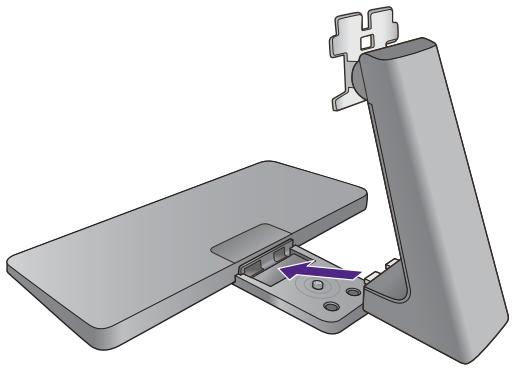 BENO GC2870H - Fixez la base du moniteur. - 4