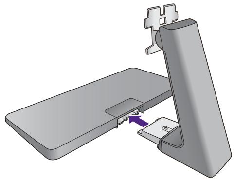 BENO GC2870H - Fixez la base du moniteur. - 3