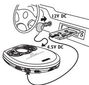 PHILIPS EXP320 - Branchements en voiture (fournis ou disponibles séparément) - 1