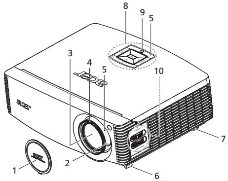 ACER H9500BD - Vue externe du projecteur - 1