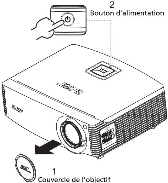 ACER H9500BD - Mise sous tension du projecteur - 1