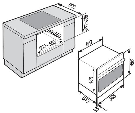 MIELE H137MBINOX - Encastrement dans un meuble bas - 1
