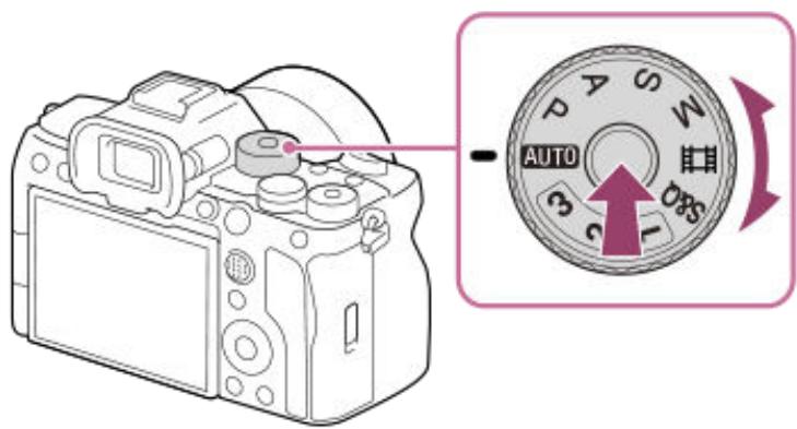 SONY alpha7siii - Réglez le sélecteur de mode sur AUTO (Mode auto). - 1