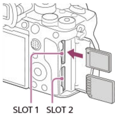 SONY alpha7siii - Insertion/retrait d'une carte mémoire - 2