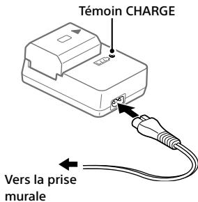 SONY alpha7siii - Branchez le chargeur de batterie à une prise murale au moyen du cordon d'alimentation (fourni). - 1