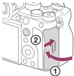SONY alpha7siii - Insertion/retrait d'une carte mémoire - 3