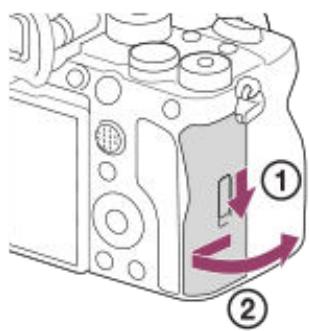 SONY alpha7siii - Insertion/retrait d'une carte mémoire - 1