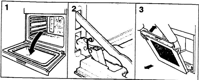 ARISTON FD 979.2/E AZ - Dépose de la porte du four - 1