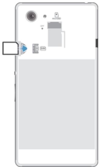SONY XPERIA E3 BRONZE - Pour insérer la carte micro SIM - 1