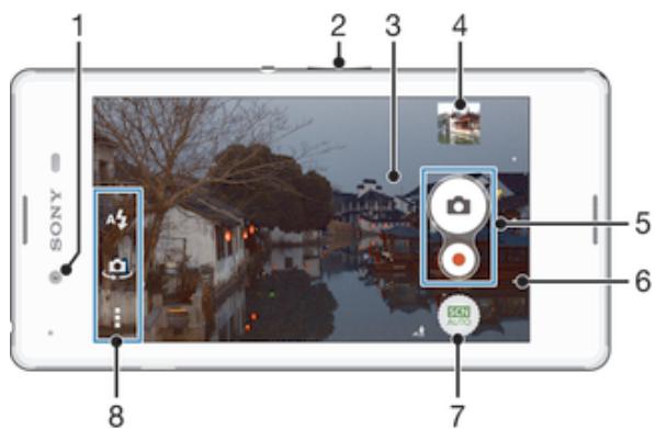 SONY XPERIA E3 BRONZE - Prendre des photos et enregistrer des vidéos - 1