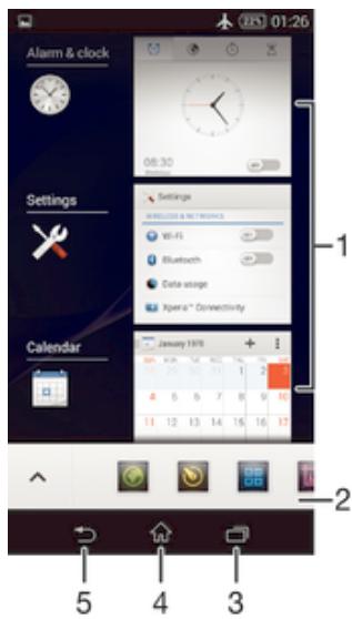 SONY XPERIA E3 BRONZE - Parcourir les applications - 1