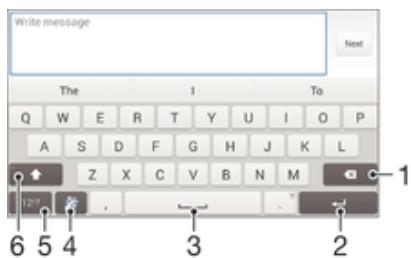 SONY XPERIA E3 BRONZE - Clavier virtuel - 1