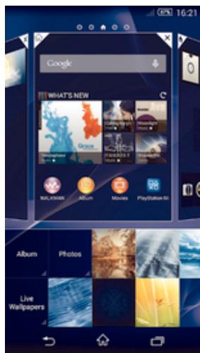SONY XPERIA E3 BRONZE - Arrière-plan et thèmes - 1