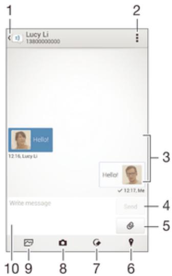 SONY XPERIA E3 BRONZE - Lire et envoyer des messages - 1