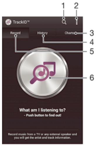 SONY XPERIA E3 BRONZE - Reconnaître de la musique avec TrackID™ - 1