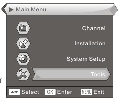 PROLINE DFV 14S - Menu d'accueil des outils - 2