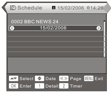 PROLINE DFV 14S - Accès au Guide de programmelectronique (EPG) - 1