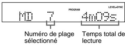 SONY MDS-SP55 - Pour sélectionner les numéroes de plage 100 et supérieurs - 1