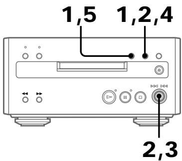 SONY MDS-SP55 - Réglage du niveau d'enregistrement - 1
