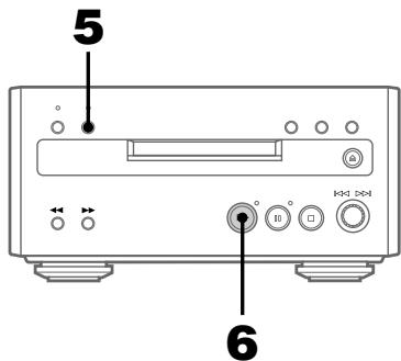 SONY MDS-SP55 - Enregistrement depuis la radio — Enregistrement manuel - 1