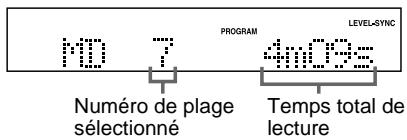 SONY MDS-SP55 - Pour sélectionner les numérores de plage 100 et supérieurs - 1