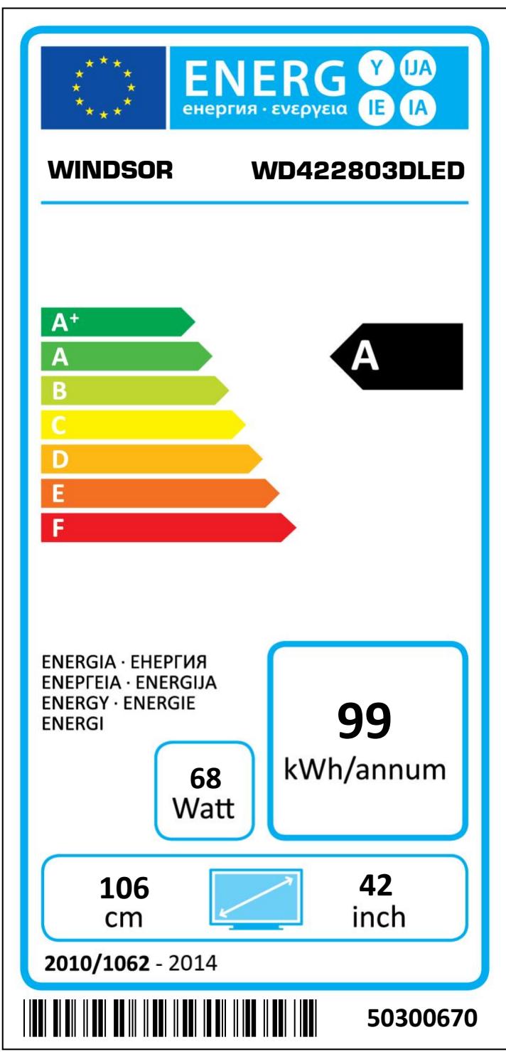 WINDSOR WD422803DLE - Angle d'affichage vertical - 4