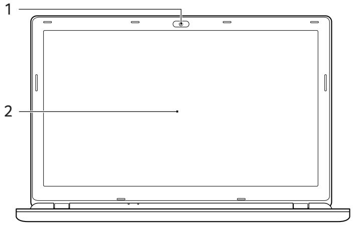 PACKARD BELL TG718M-C8KA - Vue supérieure - affichage - 1