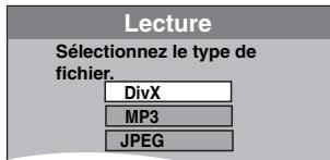 PANASONIC DMR-EX87K - Pour sélectionner le type de fichier - 2