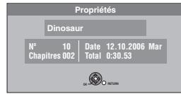 PANASONIC DMR-EX87K - Opérations sur les listes de lecture - 1